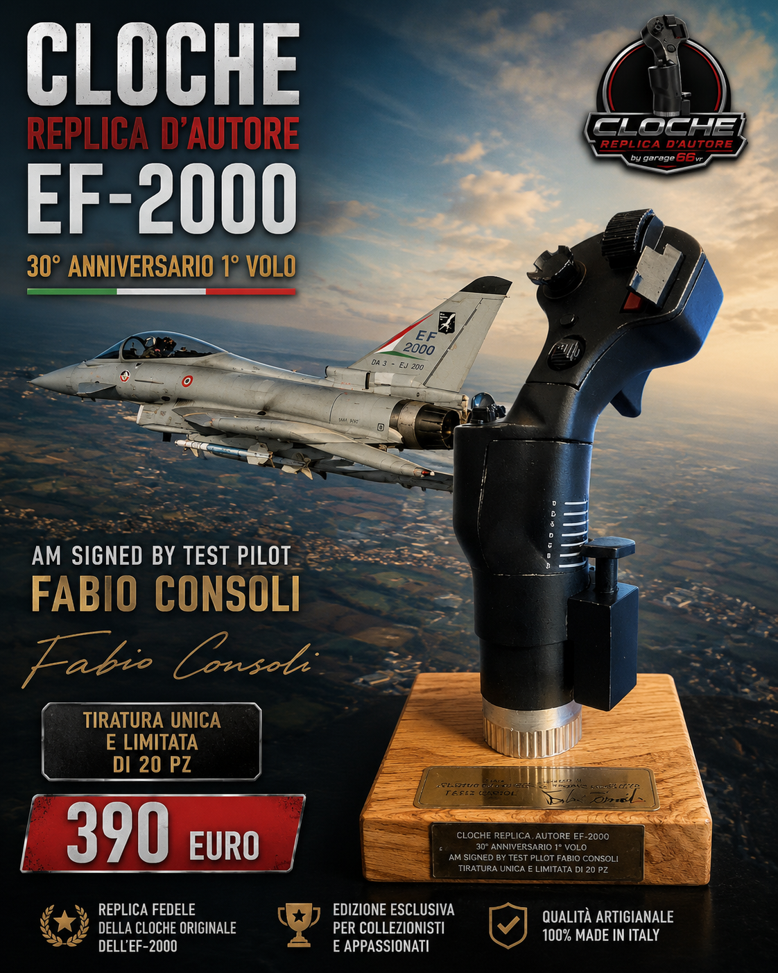 Cloche Replica d'Autore – EF-2000 Typhoon – 30° Anniversario 1° Volo